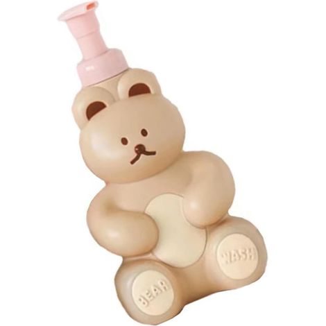 Distributeur de Savon Moussant pour Salle de Bain et Cuisine, Bouteille à Pompe en Mousse de Grande capacité en Forme d'ours Mignon pour Savon pour Les Mains et Lavage du Visage (Couleur du (1/5)