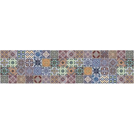 paraschizzi xl "azulejos" in pvc, 180x45 cm (1/3)