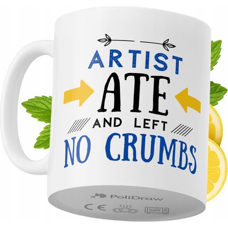 Mug humoristique pour artiste, avec un texte amusant et un design graphique original. Idéal pour les anniversaires, les fêtes et les occasions spéciales. Mug premium pour la maison, le bureau et le tr (1/5)