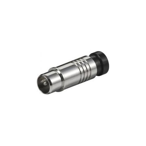 Fiche Antenne Coaxial - GOOBAY - Male Extérieur - Connecteur IEC - Ø 7,0 mm - Métal