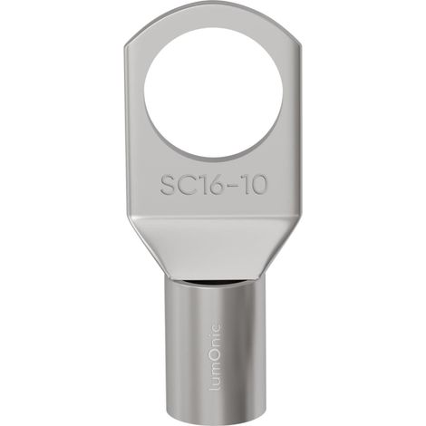 Cosse tubulaire 16mm²  M10  cuivre  connexion câbles sans  SC16-10, cosses à sertir, connecteurs à sertir  (1/5)