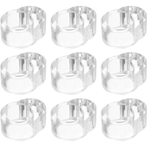 Set mit 12 Türstoppern, 18 mm transparente PVC-Wandschutzleisten für Türgriffe, Wandschutz und Lärmreduzierung (1/5)