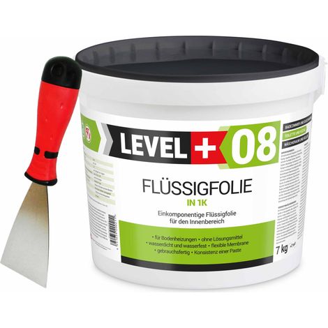 LEVEL+ Dichtset für Duschabdichtung Bad Dichtband Flüssigfolie 7kg SET402 (1/3)