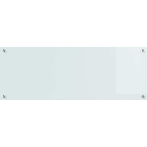 Crédence de cuisine Blanc 110 x 40 cm verre trempé