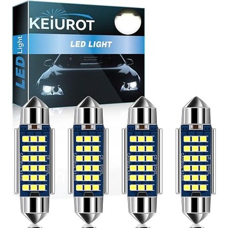 C5W LED 41 mm Car Ceiling Light Festoon Lamp 578 LED DE3425 211-2 LED Error Free White 2016 9SMD Car Interior Ceiling LED DC 12V Festoon Bulbs Pack of 4 (1/5)