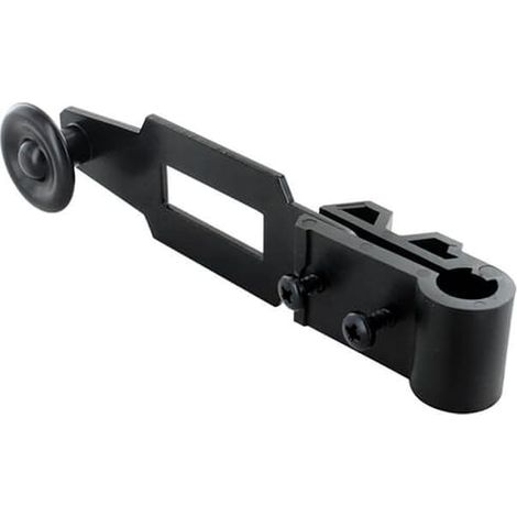 Poignée espagnolette standard - Diamètre Ø 14 mm - alu & composite - extérieur - Noir