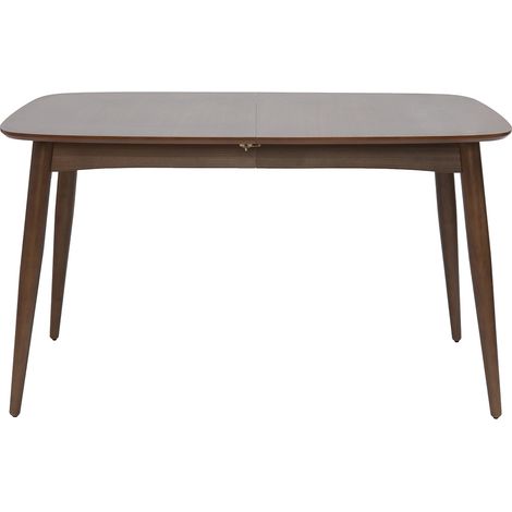 Miliboo – Table à manger extensible noyer 130-190 cm – 4 à 8 couverts – Design épuré – Panneaux de fibres et hévéa massif (1/5)
