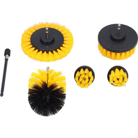 Nylon-Reinigungsbürste, Set in verschiedenen Größen, rotierender Bohrer mit Verlängerungsstange, leistungsstarkes Haushaltsreinigungsset.