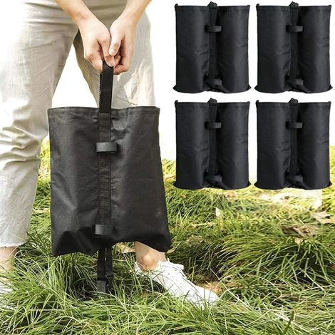 Sacs à Lest Lourds, Lot de 4, Sacs de Contrepoids pour Fixer Tentes Tonnelles et Parasols, Sac Uniquement – Sable Non Fourni (1/5)