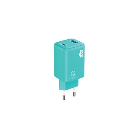 CARICATORE GAN 45W BLU USB-C/USB-A CAVO USB-C/USB-C