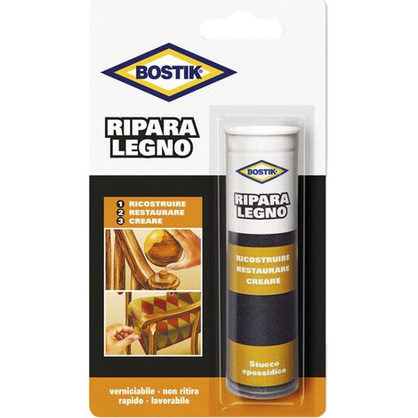 Stucco Legno Bostik Ripara Legno Blister Epossidico 56gr