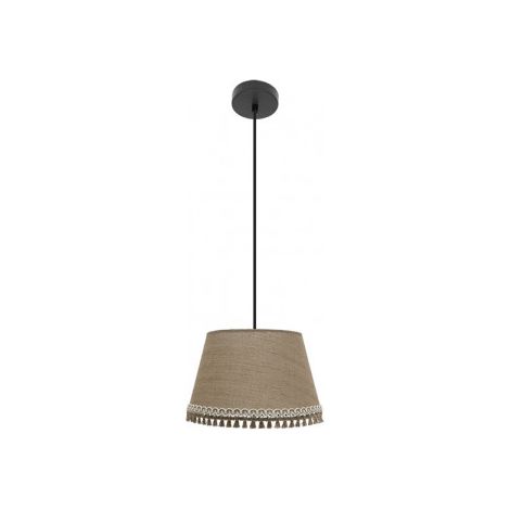 Colgante Ada 1xe27 Negro/arena Regx35x35 Cm (1/2)