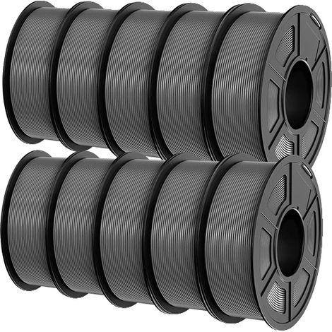 Filamento per stampante 3D, materiale PETG, elevata resistenza agli urti, 10Grigio PETG (1/2)