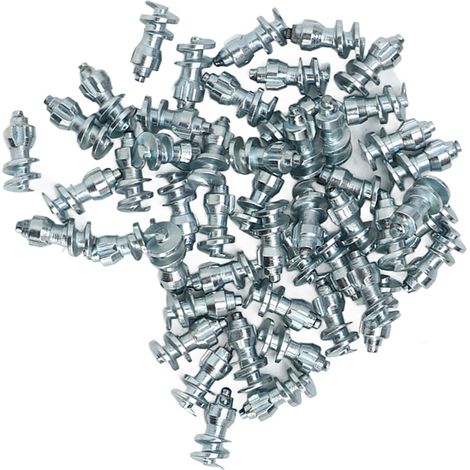 50pcs Pointes pour Pneus Antidérapantes en Acier Tungstène Aluminium 7.9x16.6mm pour Voiture Vélo Camion Chariot Élévateur 4x4 (1/5)