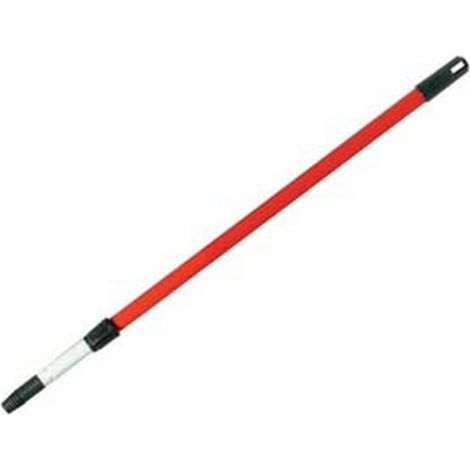 6PZ MANICO TELESCOPICO METALLO PLASTIFICATO VITE MT.1,50 SCOPE cm76,5