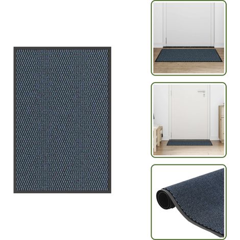 Fußmatte Blau 60x90 cm - Fußmatte - Fußmatten - Schmutzfangmatte - Türmatte