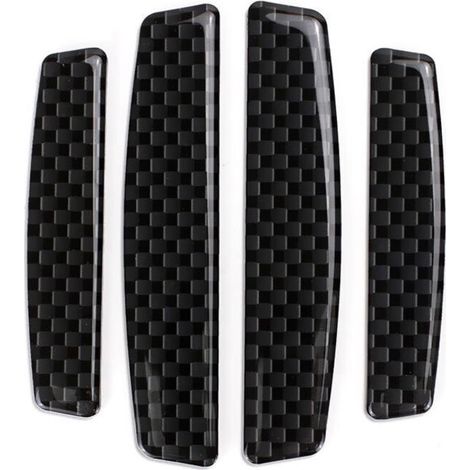 Bande Anti-Collision - Protection De Bord De Porte - Pour Pare-Chocs Et Rétroviseurs - Fibre De Carbone - 4 Pièces