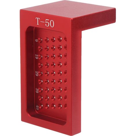 Règle de type T en alliage d'aluminium T50, outil de travail du bois pour charpentier (1/5)