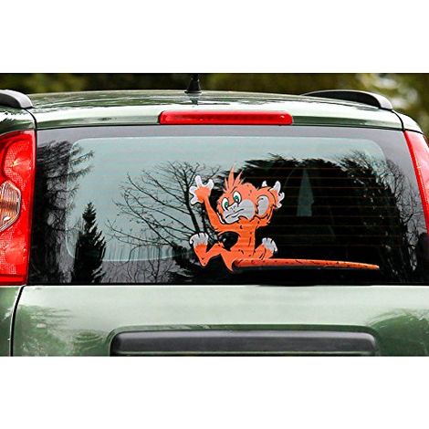 Adesivi Funny Wipers Scimmia per Lunotto Posteriore Auto (1/5)