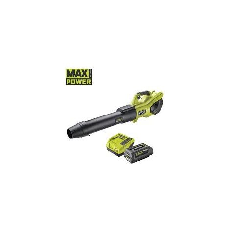 Ryobi – Souffleur Turbo Jet Whisper™ Brushless 36V – Débit d'air 20,7 m³/min – Vitesse de soufflerie 306 km/h – Technologie Turbo Jet