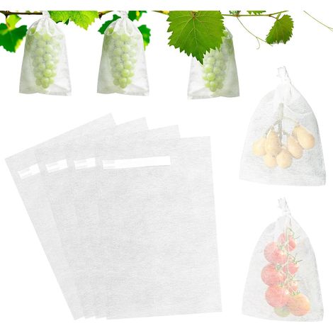 Fruit Protection Bags 100 Pieces, Grape Bags 20 x 30 cm (1/5)