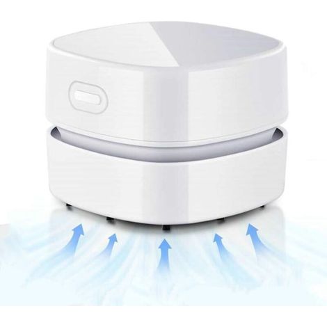 Mini Aspirateur de Table sans Fil, USB Rechargeable, 90 Minutes de Fonctionnement, Rotatif à 360°, pour Enlever les Miettes, la Poussière et les Cendres de la Table, du Bureau et du Clavier (1/5)