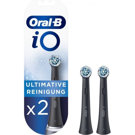 Oral-B iO Aufsteckbürsten Ultimative Reinigung 2er BLACK (1/2)