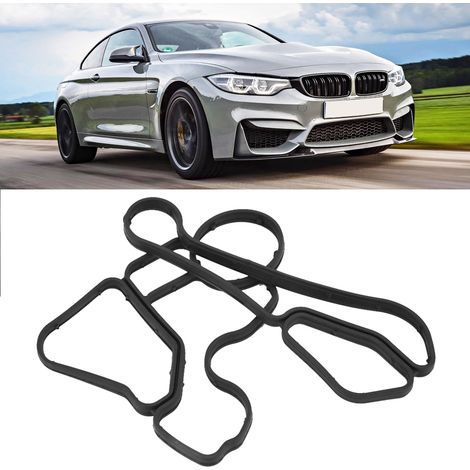 Ölfilterdeckeldichtung für BMW 11428637821 11428637820, Gummidichtungssatz, Motorersatzteil, kompatibel mit 3er, 5er, X1, X3 (1/5)
