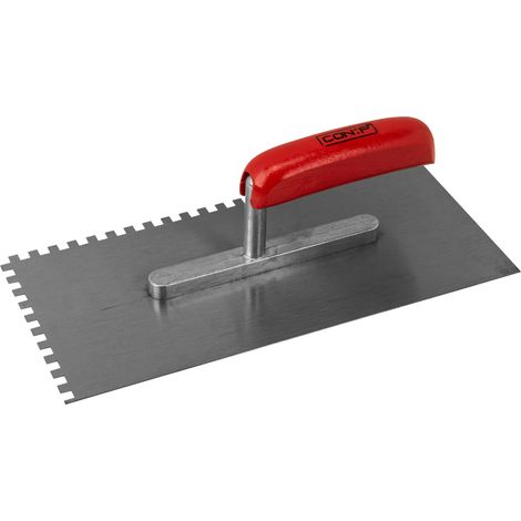 CON P Zahnglättekelle 280 x 130 mm, Zahnung 6 x 6 mm Stahl Fliesenwerkzeug