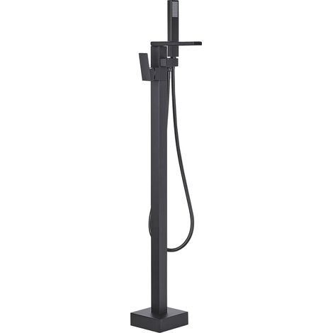 Grifo mono mando de baño negro mate independiente 118 cm accesorios de baño modernos Boyoma (1/5)