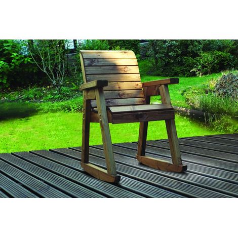 Chair Rocker with Cushions - W68 x D77 x H102 - Fully Assembled - Burgundy