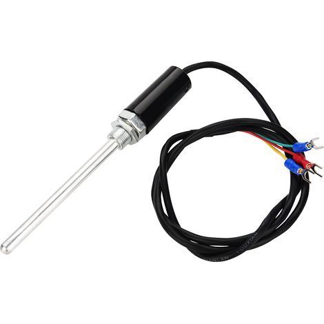 Sonde de capteur de thermocouple de température de type PT100 avec câble en acier inoxydable (100 mm) (1/5)
