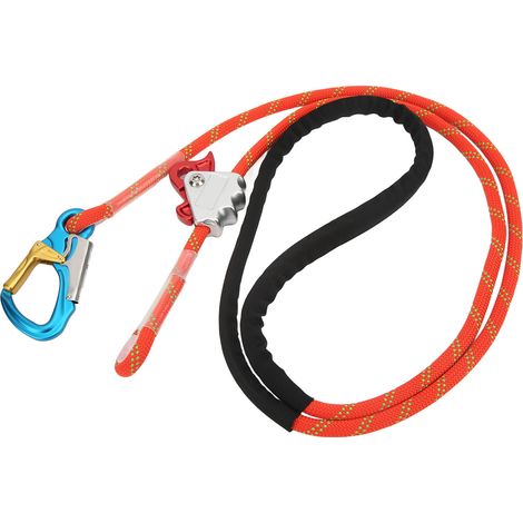 Longe de sécurité réglable pour l'escalade, corde antichute de positionnement, travaux en hauteur, protection robuste (1/5)