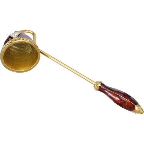 Éteignoir à Cire et Bougies Outil pour Éteindre la Mèche Plongeur Métal pour Contrôle de Flamme Éteignoir à Mèche pour Entretien de Bougies (1/5)
