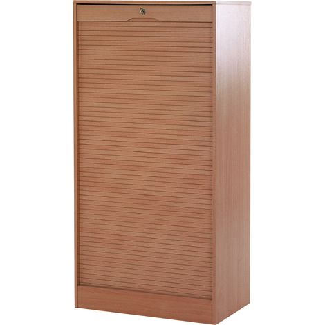 Classeur double à rideau contemporain H 140 cm Hilda