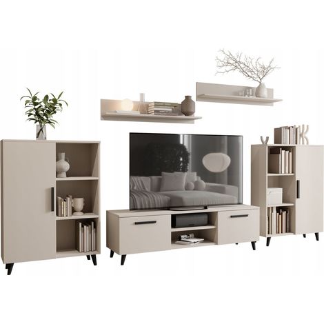 Meuble mural noir cachemire MOBILIER ensemble de meubles OSLO 2 style scandinave RTV (1/4)