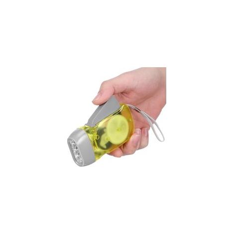 Lot de 3 lampes torches LED portables rechargeables à manivelle (sans piles) Lampes torches d'urgence compactes pour le camping, la randonnée (1/5)