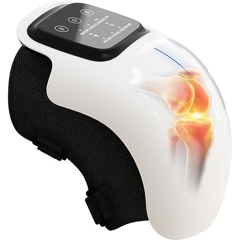 Appareil de massage des genoux sans fil avec chaleur infrarouge pour soulager la douleur-AquaForge
