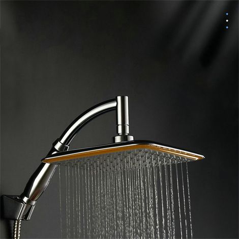Cabezal de ducha cuadrado [4 boquillas] Alta presión ABS Ajustable 360° Universal [Sistema de ventilación] (1/5)