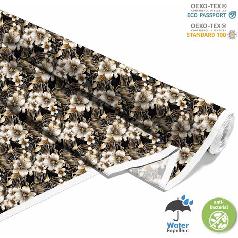 OUTDOOR DEKOSTOFFE OXFORD - Motiv Blumen I DX5242