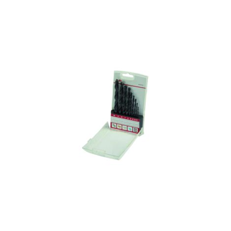 coffret de 10 forets métaux hss cylindrique