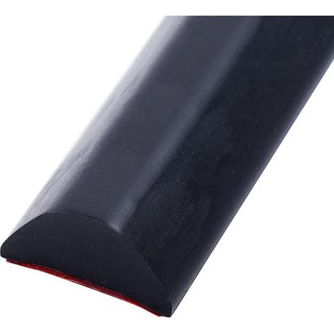 Joint d'étanchéité pour seuil de porte de douche - 200 x 3 x 1,5 cm - Joint étanche - Joint d'arrêt d'eau - Silicone - Noir - Pliable - Autocollant (1/5)