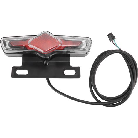 Feu arrière vélo électrique C 05CP étanche IPX4 clignotant frein 36-60V (1/5)