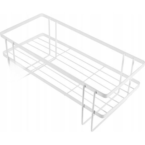 Étagère Large Dessus WC Résistant Humidité Blanc (1/4)