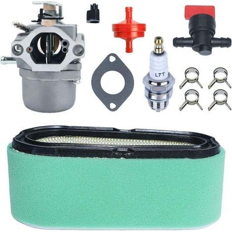 Kit de Filtre à Air et Carburateur pour Briggs Stratton 699831 799226 496894 498027 284707 286707 799728 et Plus de Modèles, Air + Pré Filtre Double Filtration Accessoires 11 en 1 (1/5)