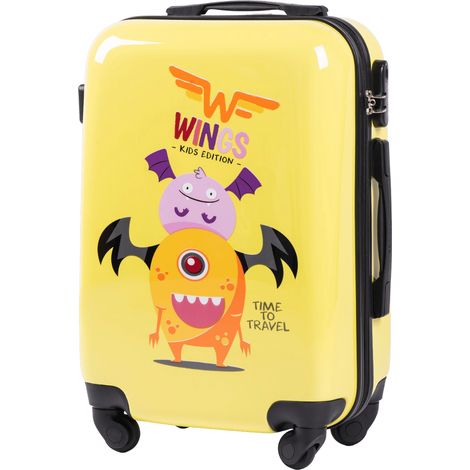 Maleta de cabina rígida Jay Monster de 20 pulgadas de WINGS KIDS