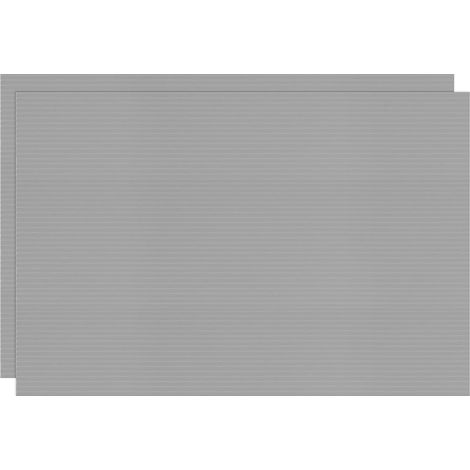 2 Feuilles De Plastique Alvéolé, 20 cm x 30 cm Panneau D'affichage Alvéolé Imperméable Pour commerce De Garage/Bureau [3 mm D'épaisseur, Gris] (1/5)