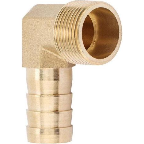 Coude - Raccord Laiton - Filetage Mâle 3/4 Pouces - Pour Tuyau D'eau - 19 mm - 1 Pièce (1/4)