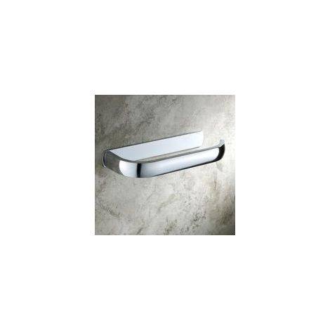 (blanc, laiton) Porte-papier de toilette moderne Porte-papier de salle de bain mural, laiton, fini chrome (1/5)