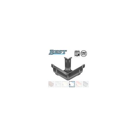 Angle extérieur 90° PVC BEST carré - blanc - First Plast